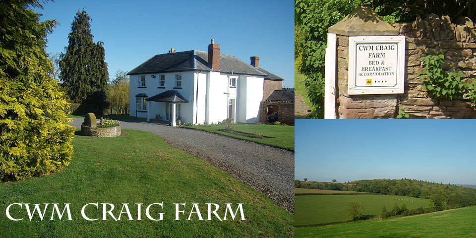 Cwm Craig Farm home page banner